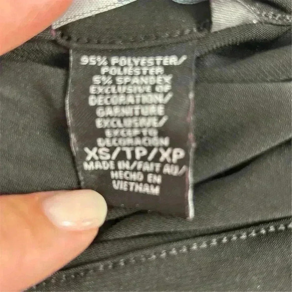 Moda International XS Black Sleeveless Dress Beaded Trim Party Cocktail - Picture 9 of 13